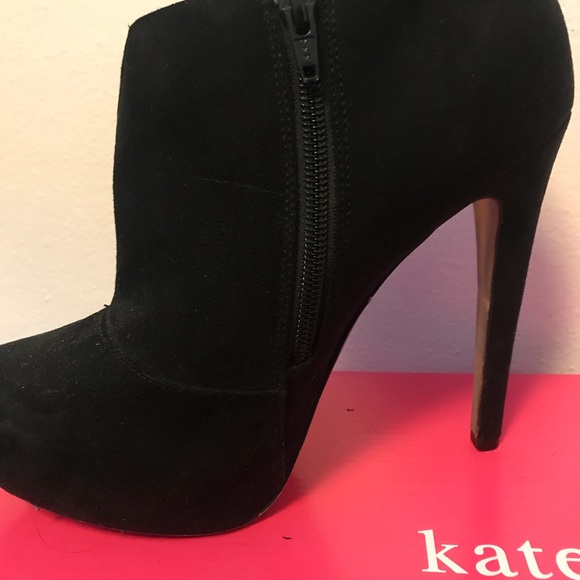 Platform black high heeled booties - Picture 4 of 4